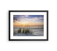 Affiche Poster 40x30cm Tableaux Image Photo Ouest Le Soleil Plage Wall Art
