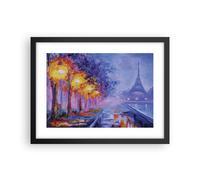 Affiche Poster 40x30cm Tableaux Image Photo Paris Lanternes Eiffel Wall Art