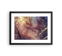 Affiche Poster 40x30cm Tableaux Image Photo Pierre Or Marbre Wall Art