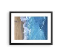 Affiche Poster 40x30cm Tableaux Image Photo Plage Bord Mer Wall Art Decoration