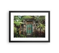 Affiche Poster 40x30cm Tableaux Image Photo Portail Porte Vert Wall Art