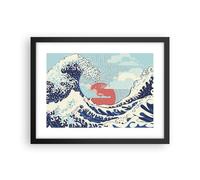 Affiche Poster 40x30cm Tableaux Image Photo Rouge Moderne Peut-être Wall Art
