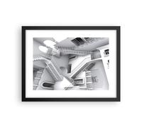 Affiche Poster 40x30cm Tableaux Image Photo Science Illusion Escaliers Wall Art