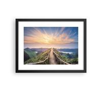 Affiche Poster 40x30cm Tableaux Image Photo Sentier Montagne Açores Wall Art