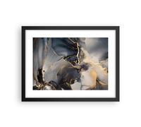 Affiche Poster 40x30cm Tableaux Image Photo Sombre Abstraction Or Wall Art