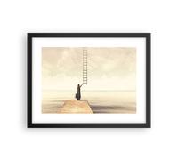 Affiche Poster 40x30cm Tableaux Image Photo Symbole Femme Échelle Wall Art