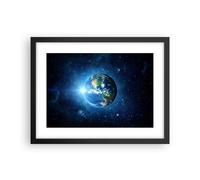 Affiche Poster 40x30cm Tableaux Image Photo Terre Univers Etoiles Galaxie Art