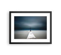 Affiche Poster 40x30cm Tableaux Image Photo Tour Plage Ciel Wall Art Decoration