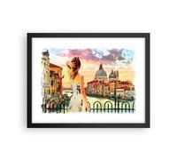 Affiche Poster 40x30cm Tableaux Image Photo Venise pont eau Wall Art Decoration