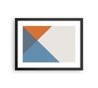 Affiche Poster 40x30cm Tableaux Image Quatre Les Couleurs L'Abstraction Art