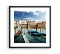 Affiche Poster 40x40cm Tableaux Image Architecture venise italie gondole Art