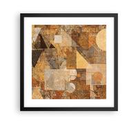 Affiche Poster 40x40cm Tableaux Image L'Abstraction Chiffres Géométrique Art