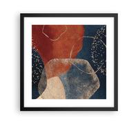 Affiche Poster 40x40cm Tableaux Image Les couleurs les formes la géométrie Art