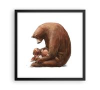 Affiche Poster 40x40cm Tableaux Image Ours Ours En Peluche Pour Enfants Art