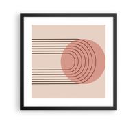 Affiche Poster 40x40cm Tableaux Image Photo Abstraction Minimalisme Crayon Art