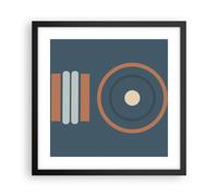 Affiche Poster 40x40cm Tableaux Image Photo Abstrait Moderne Motifs Wall Art