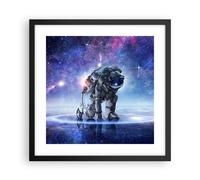 Affiche Poster 40x40cm Tableaux Image Photo cosmonaute espace Wall Art