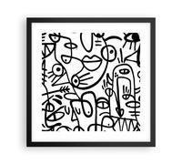 Affiche Poster 40x40cm Tableaux Image Photo Dessin Bande dessinée Graffiti Art