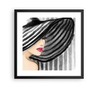 Affiche Poster 40x40cm Tableaux Image Photo femme style mode Wall Art