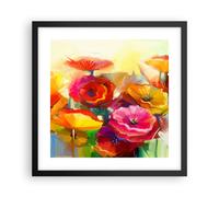Affiche Poster 40x40cm Tableaux Image Photo Fleurs Printemps Flore Jardin Art