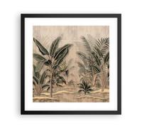 Affiche Poster 40x40cm Tableaux Image Photo Forêt Feuille Arbre Wall Art
