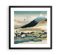 Affiche Poster 40x40cm Tableaux Image Photo Japon Grues Image Wall Art