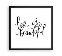Affiche Poster 40x40cm Tableaux Image Photo La vie est belle Wall Art