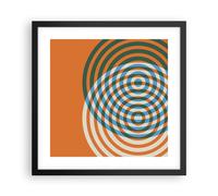 Affiche Poster 40x40cm Tableaux Image Photo L'Abstraction Moderne Cercles Art