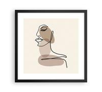 Affiche Poster 40x40cm Tableaux Image Photo Ligne Art Boho Wall Art Decoration