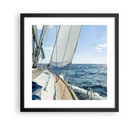 Affiche Poster 40x40cm Tableaux Image Photo mer croisière voile Wall Art