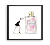 Affiche Poster 40x40cm Tableaux Image Photo Mode Femme Parfum Wall Art
