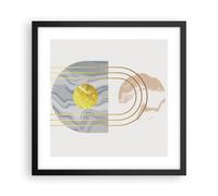 Affiche Poster 40x40cm Tableaux Image Photo Moderne Or Abstrait Wall Art