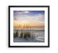 Affiche Poster 40x40cm Tableaux Image Photo Ouest Le Soleil Plage Wall Art