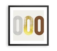 Affiche Poster 40x40cm Tableaux Image Photo Ovale Tapis Roulant Abstraction Art