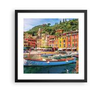 Affiche Poster 40x40cm Tableaux Image Photo Père Noël Marguerite Ligure Wall Art
