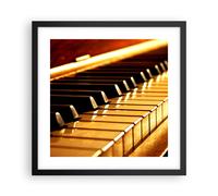 Affiche Poster 40x40cm Tableaux Image Photo Piano musique concert Wall Art