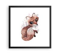 Affiche Poster 40x40cm Tableaux Image Photo Renard Nov Animal Wall Art