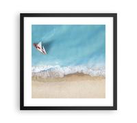 Affiche Poster 40x40cm Tableaux Image Photo Yacht Été Mer Wall Art Decoration
