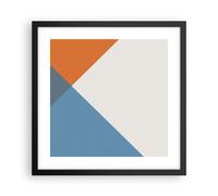 Affiche Poster 40x40cm Tableaux Image Quatre Les Couleurs L'Abstraction Art