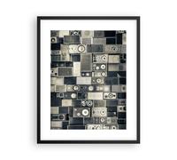 Affiche Poster 40x50cm Tableaux Image Abstraction Haut-parleurs Graphisme Art