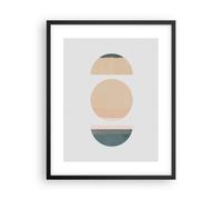 Affiche Poster 40x50cm Tableaux Image Abstraction Roue Demi-cercle Wall Art