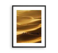 Affiche Poster 40x50cm Tableaux Image Afrique sahara chameau paysage Wall Art