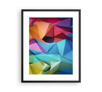 Affiche Poster 40x50cm Tableaux Image Formes futuriste géométrique Wall Art
