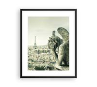 Affiche Poster 40x50cm Tableaux Image Gargouilles Paris Notre-Dame Wall Art