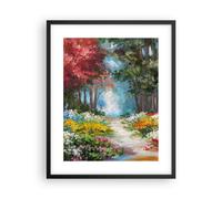 Affiche Poster 40x50cm Tableaux Image Impressionnisme Nature Forêt Wall Art