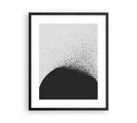 Affiche Poster 40x50cm Tableaux Image L'Abstraction Noir Et Blanc Géométrie Art