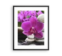 Affiche Poster 40x50cm Tableaux Image Orchidée bambou décoration spa Wall Art