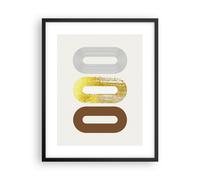Affiche Poster 40x50cm Tableaux Image Ovale Tapis Roulant Abstraction Wall Art