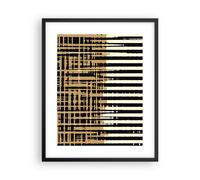 Affiche Poster 40x50cm Tableaux Image Photo Abstraction Blanc Ceintures Wall Art