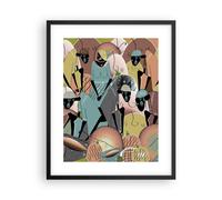 Affiche Poster 40x50cm Tableaux Image Photo Africain Graphisme Femmes Wall Art